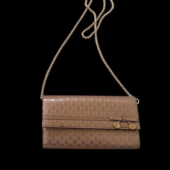 GUCCI GG Logo Guccissima Long Leather Wallet - Picture 2 of 8